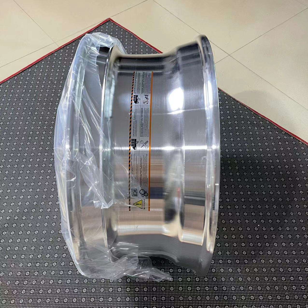锻造铝合金轮毂9*22.5配套轮胎12R22.5现货 22.5寸挂车铝轮