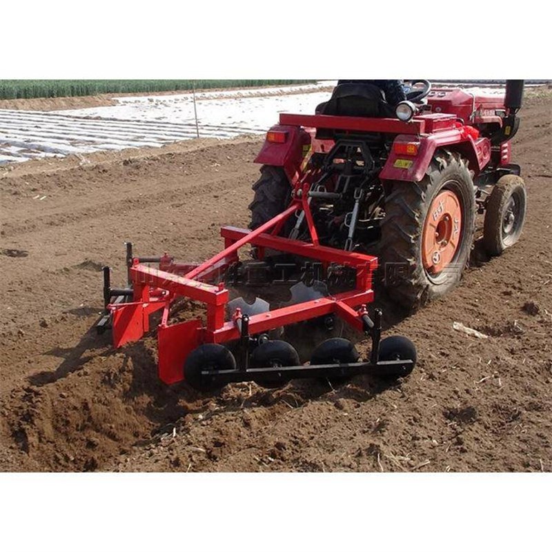 50cm宽圆盘打埂机 四轮拖v拉机带动起垄机 40马力平板式农用扶垄