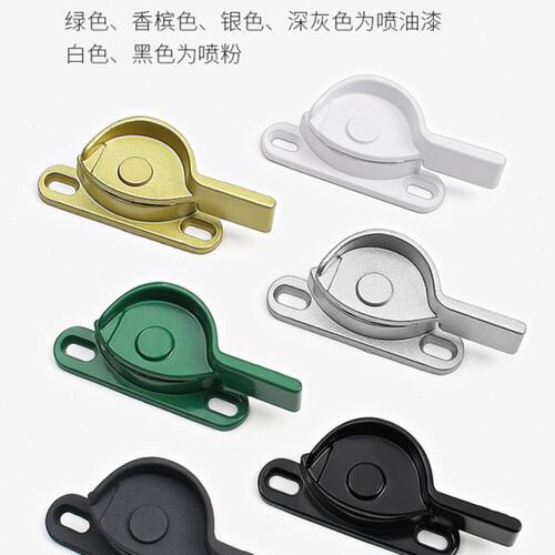 窗户老式窗钩月牙锁配件平锁移门移塑钢窗锁扣锁铝合金门窗推拉