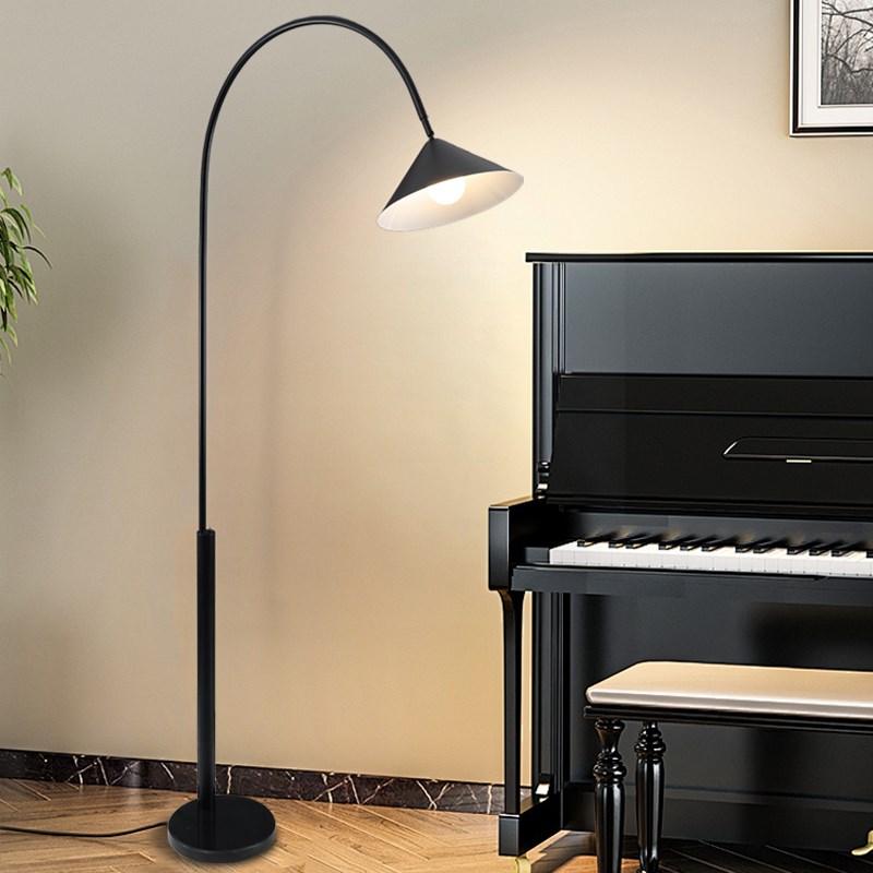 极简钓鱼灯落地灯客厅书房卧室床头灯后现代装饰V氛围灯立式台灯