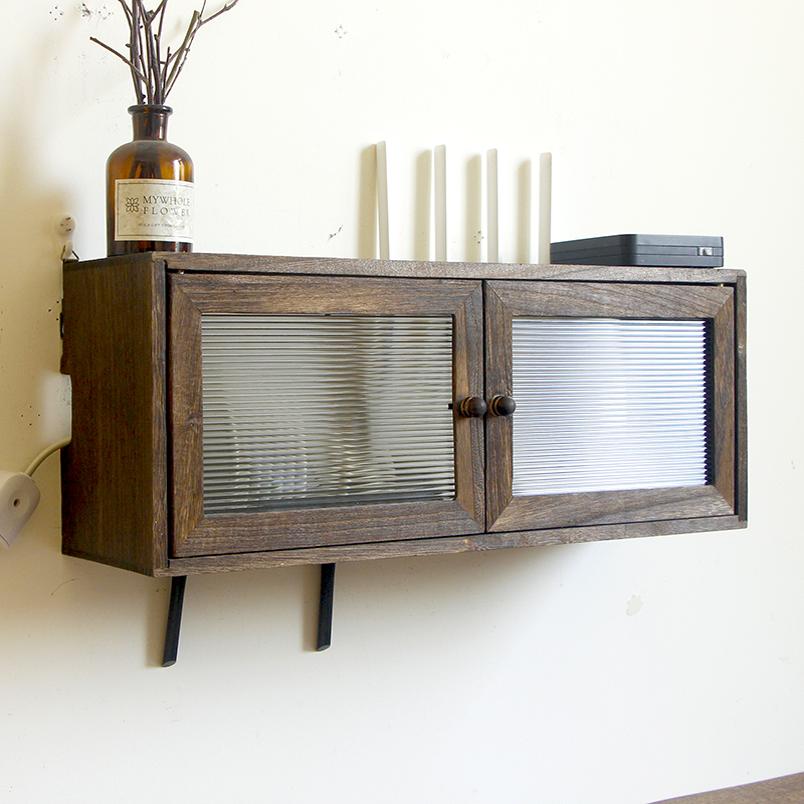 客厅免打孔路由器l收纳盒壁挂式墙上置物架光猫网线实木遮丑装饰