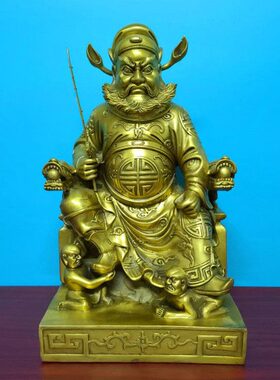 佛像经营场所摆神像铜像师天精工馗馗嫁妹钟室内摆件饰黄铜钟钟