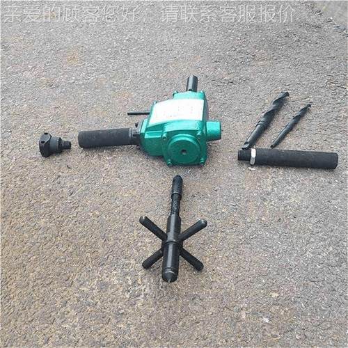 手持式Z道19气动道钻风动轨K打孔噪音低 气动ZK1ZK199手动轨钻