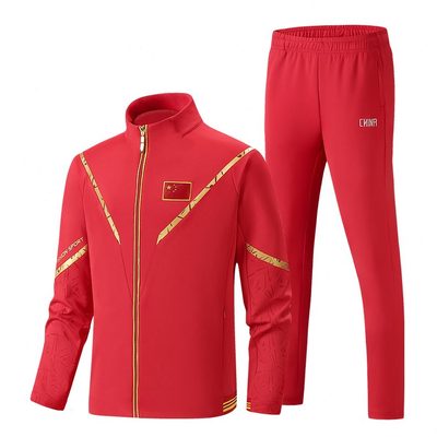 服广播门会出场中国体操外套操球活队健身款运动服男女力操工间操