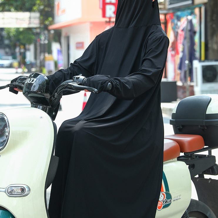 遮阳电车防晒服冰丝骑车夏电动车防晒衣女长款摩托车装备防紫外线