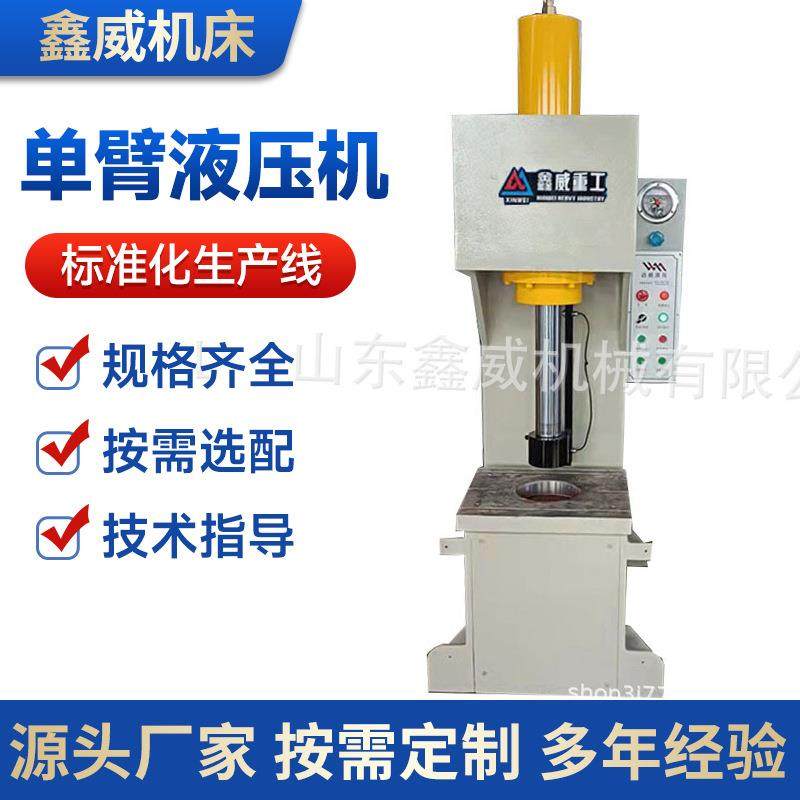 齿轮螺母成型压力机80吨金属冷压油压机63吨单臂校直压装液压机