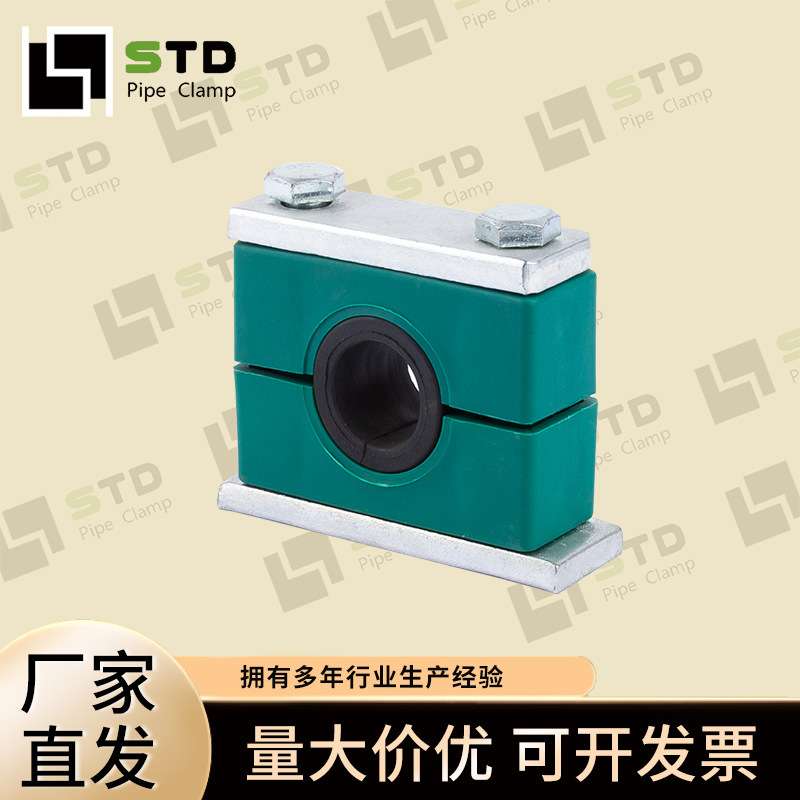 钢制双联双孔防震管夹多孔钢制管夹重型船用管卡防震管卡液压管卡图片