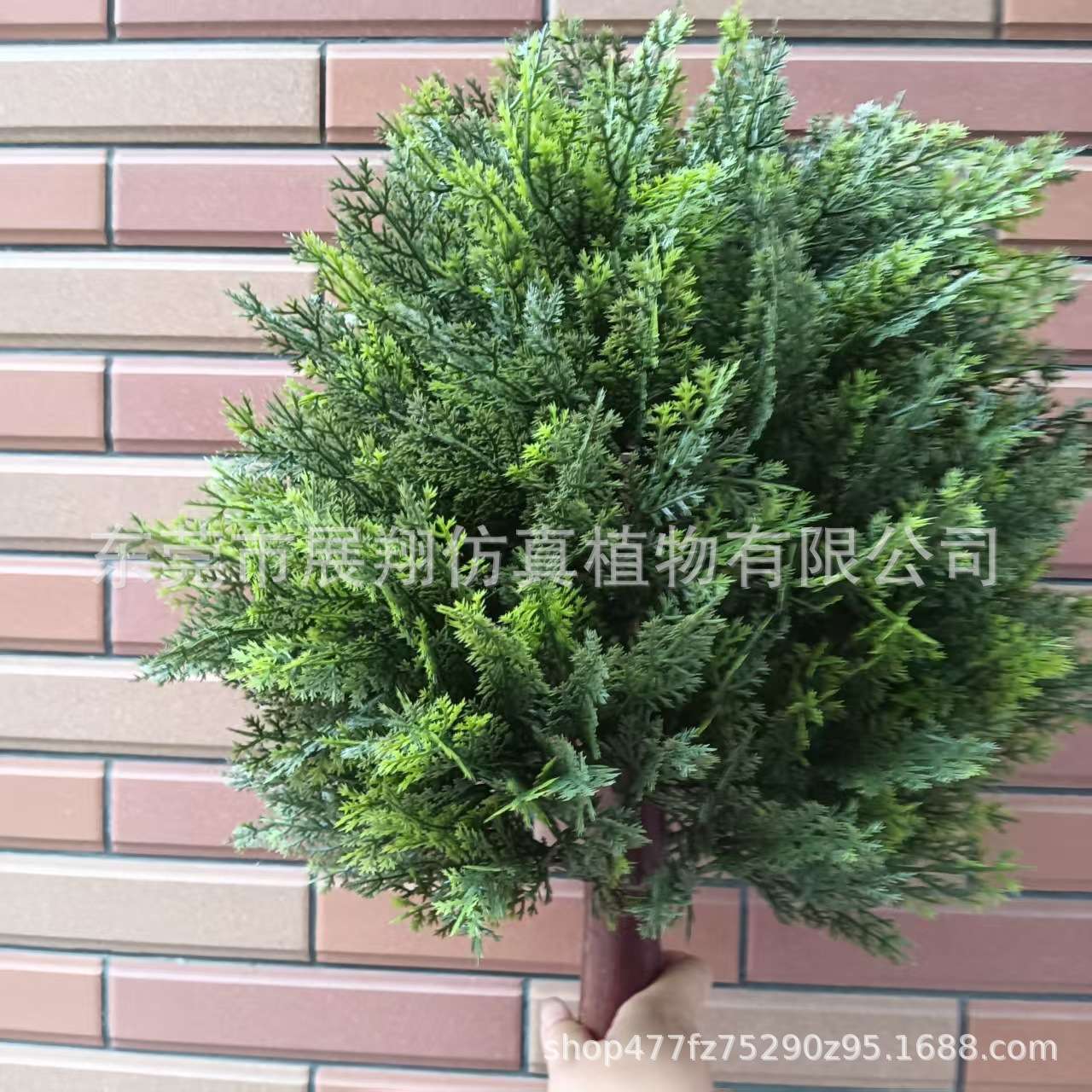 亚马逊爆款直销仿真柏树植物可拆装地插小柏树绿植工艺室外装饰品