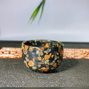 天然梅花玉茶杯原石小杯子酒杯活磁养生玉石杯功夫小茶杯茶具