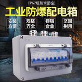 工业防爆空开防尘断路器380V开关3P三相C63A防水明暗装 防爆配电箱