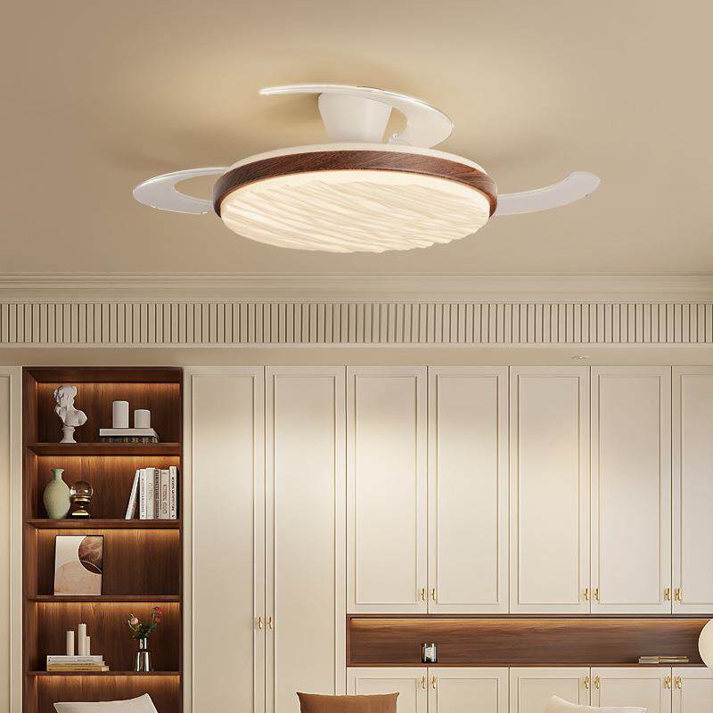 卧室家用风扇灯新中式隐形风扇灯房间吸顶风扇灯全光谱护眼餐厅灯
