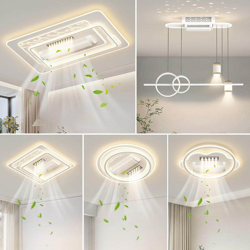 客厅主灯无叶风扇灯负离子净化现代简约2024新款全光谱主卧吸顶灯