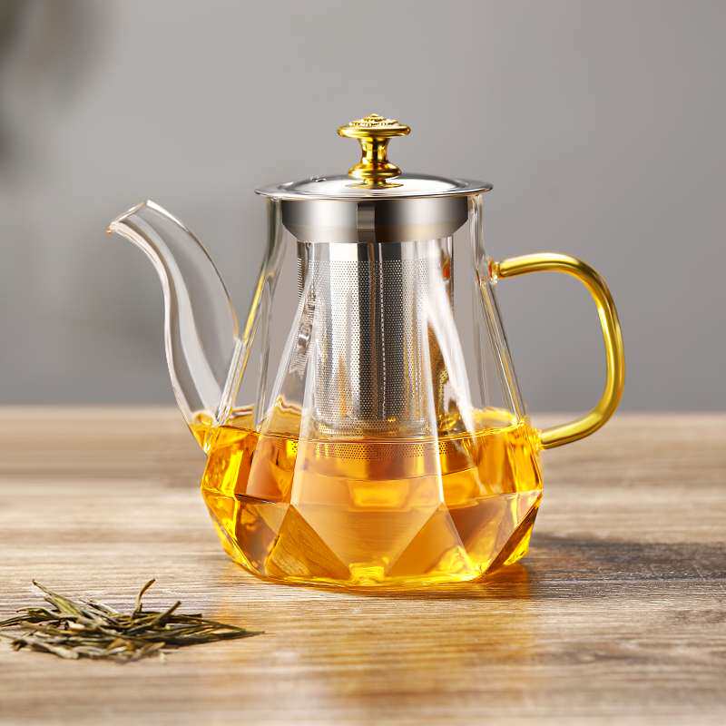 xyt茶壶家用养生壶泡茶单壶耐高温玻璃茶壶滤网内置茶具套装电陶