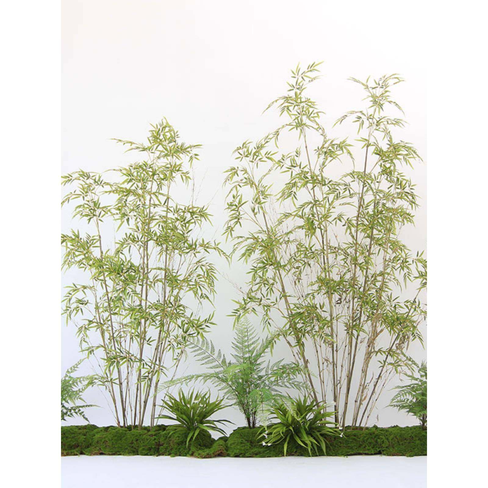 竹子软装造景室内外装饰阳台庭院隔断挡墙酒店新中式景观