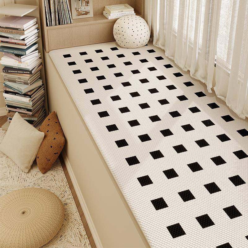 奶油风夏季冰沙飘窗垫冰丝凉感主卧家用窗台垫榻榻米透气防滑坐垫