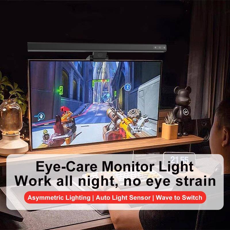 新款铝合金屏幕灯手扫人体感应智能非对称全光谱显示器高亮屏幕挂