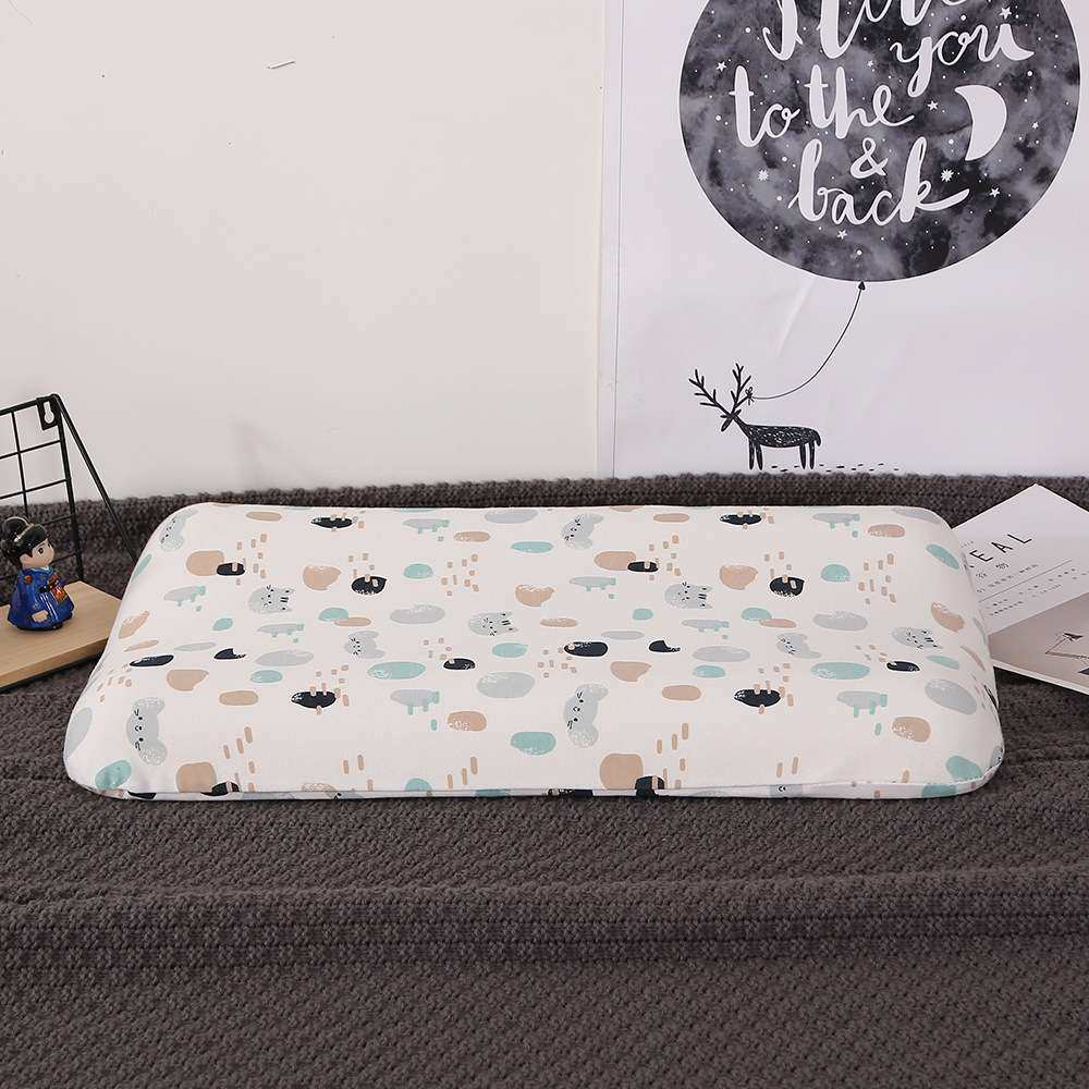 儿童波浪型记忆棉枕芯 慢回弹记忆棉枕头 棉质枕套搭配品质睡眠