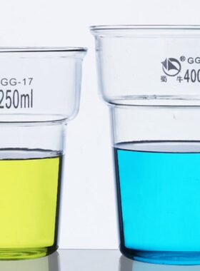 实验室玻璃器皿 玻璃烧杯l 牛 蜀40色烧杯  0耐高温m250染厚 壁