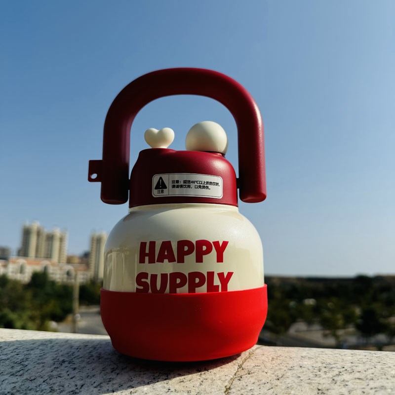 世大家UU壶吸管保温杯硅胶杯套680ml800L吨吨水壶保护套底座杯垫