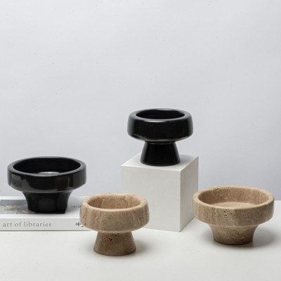 现代简约大理石多肉花盆摆件样板间客厅茶几餐桌面果盘花器装饰品,家居饰品,花盆,淘宝优惠券,粉丝福利购,淘宝优惠卷