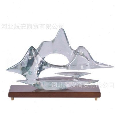 中式透明树脂云山雾海摆件样板房售楼处玄关电视柜桌面软装饰品,饰品/流行首饰/时尚饰品新,摆件,淘宝优惠券,粉丝福利购,淘宝优惠卷