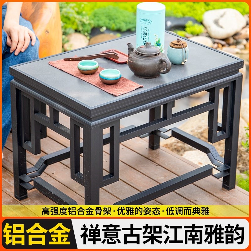 铝材花架客厅落地式中式s仿古家用博古架阳台室内铝材爬藤架铝合