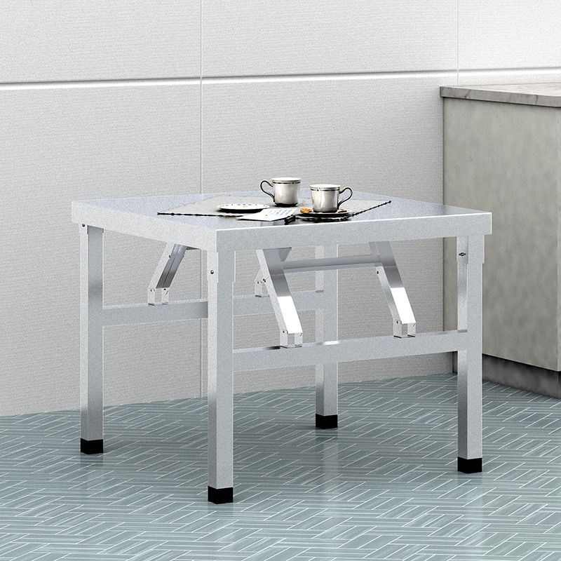 不锈钢折叠桌商用家用方桌饭店餐桌夜市户外L可携式桌子摆摊长方