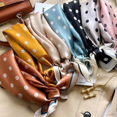 桑蚕丝丝巾高档10小方巾女百搭围巾%季时尚0领巾新款洋气秋冬真丝