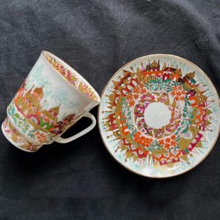 可爱异域风格 卡通陶瓷盘陶瓷小蝶水杯心型碗