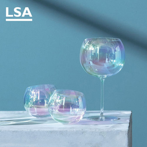 英国LSA 玻璃红酒杯高脚杯葡萄酒杯水晶杯子鸡尾酒杯创意不倒翁杯