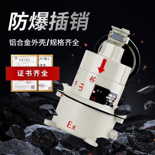 AC-15防爆插销插座插头220v380V直插式15A 30a铸铝合金外壳ac-30