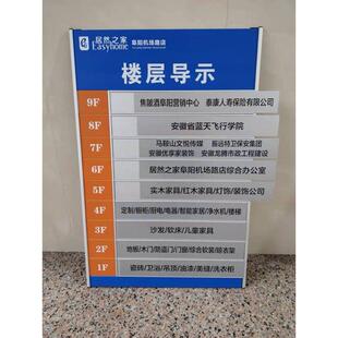 铝合金楼层索引牌可更换楼层指示牌分布图导向牌人员去向牌定做