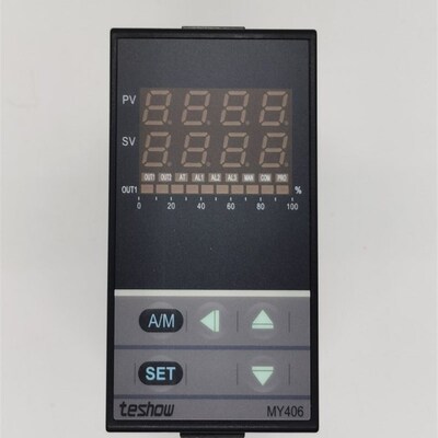 teshow台松 MY406-V 燃烧机专用表 三线式比例马达阀PID温控表