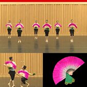 安舞手帕七级俏兰花灯中国八级舞扇子考级专用韵花鼓徽道具跳舞扇