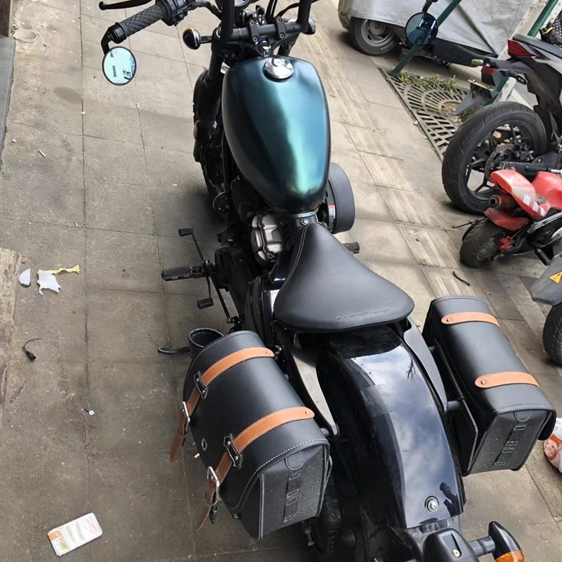 适用于大韩轻骑gv300s改x装弯变径加高车把复古哈雷款方向高把