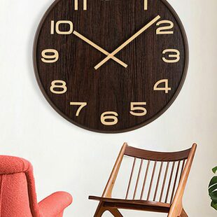 时钟静音挂墙寸20特大号壁英钟表尺寸网红客厅2024超大数字挂钟钟