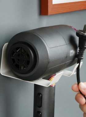 免打孔架通用壁挂放电吹风吹风机置物架架子墙上支架固定吹风筒置