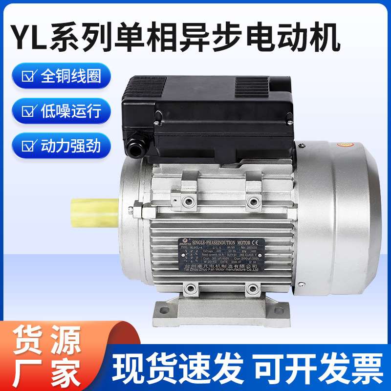 厂家供应单相异步双值电容电动机B3 纯铜 铝壳220V电机10W-7500W