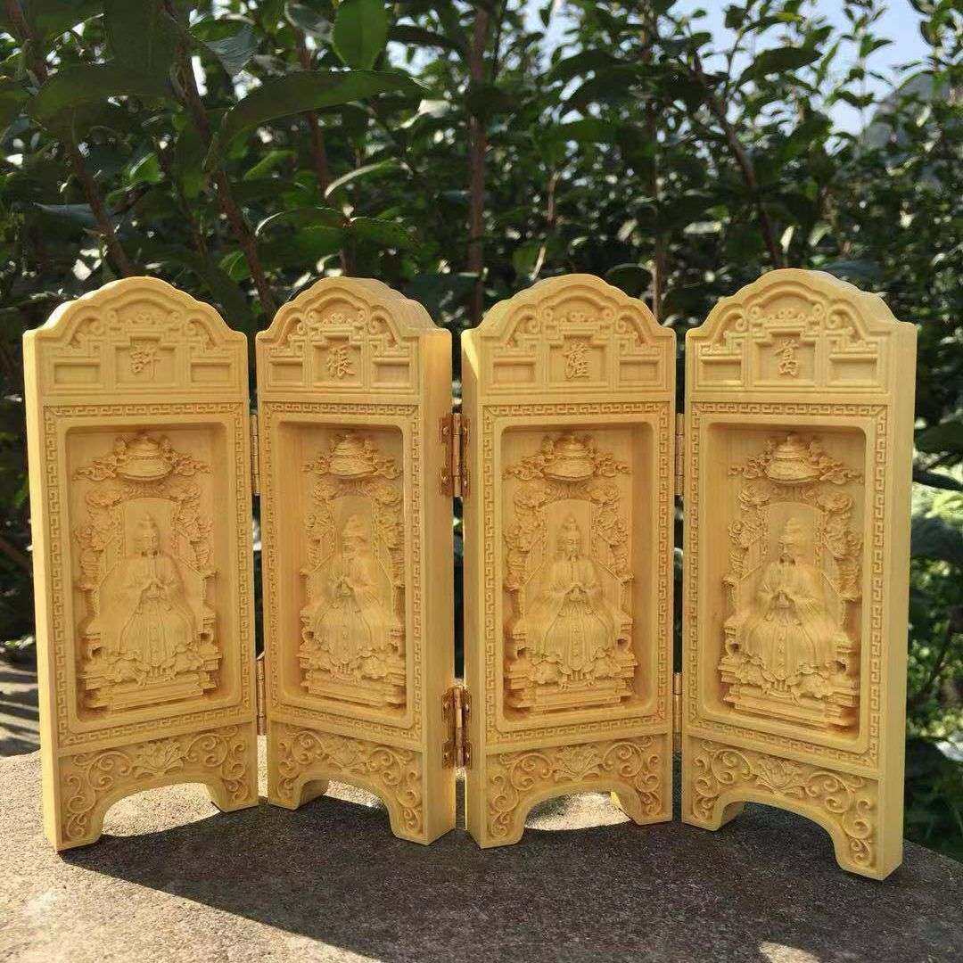 黄杨木雕精品四大天师折叠神龛葛洪萨守坚张天师许逊天师神像,电子元器件市场,其它元器件,淘宝优惠券,粉丝福利购,淘宝优惠卷