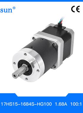 17HS15-1684S-HG100福得Nema17减速机电机42步进直流减速微型