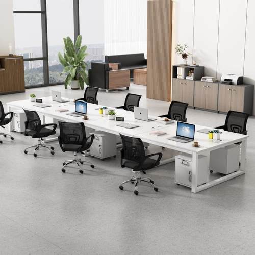 职员办公桌员工工位电脑桌2/4/6/人位工位组合简约现代屏风工作位