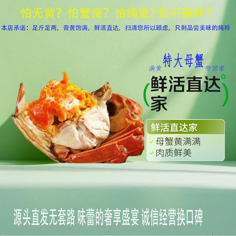 大闸蟹特惠价一口膏黄满口匠心