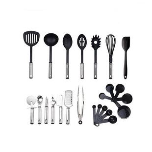 厨房烹饪铲勺尼龙套装厨具组合杂件全套管柄不锈钢厨房铲勺小工具