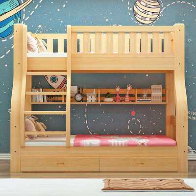 上下床双层床多功能全实木高低床儿童床上下铺子母床大人两层木床
