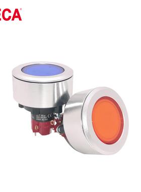 DECA进联D16LMU3-1ab带灯自复位按钮开关16mm多颜色1NC原装