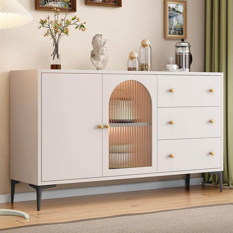 北欧餐边柜家用厨房橱柜组合柜碗柜收纳餐具柜客厅奶油风储物柜子,3C数码配件,USB灯,淘宝优惠券,粉丝福利购,淘宝优惠卷