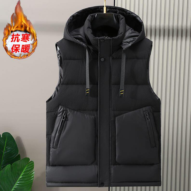 棉马甲马夹特大号加肥加大休闲可背心