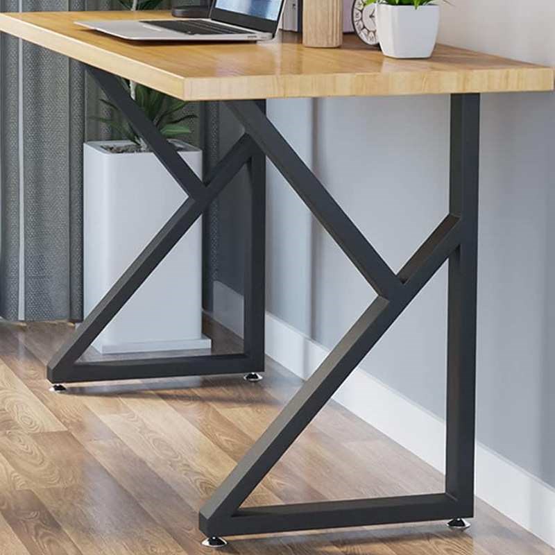 铁艺餐桌脚K型岛台桌腿底座金属书桌吧台脚支U架办公支撑桌架