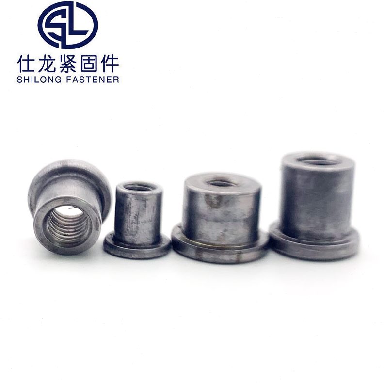 锁M6铁板冷镦对法兰盘型帽台阶圆柱螺母圆螺母t焊接螺母TM8螺母