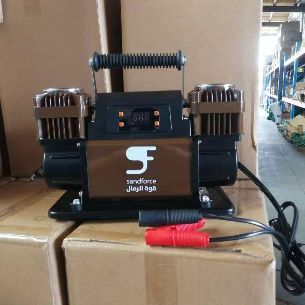 60双缸数显智能车载打气泵12v双缸高压大功率越野suv充气泵